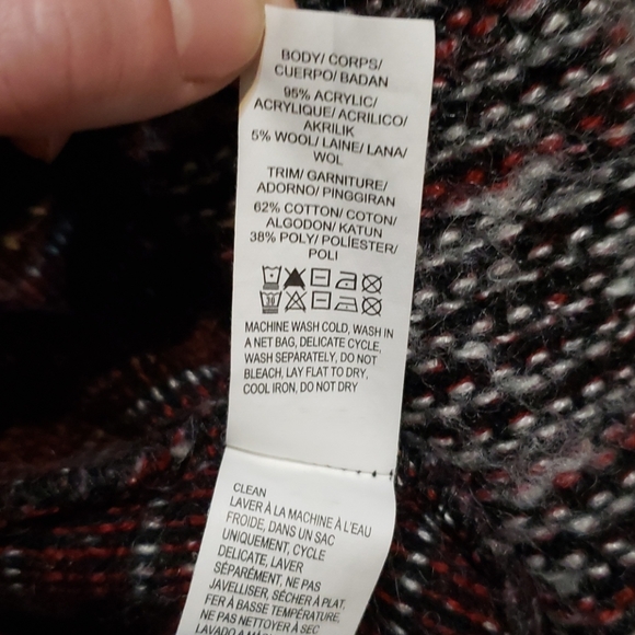 Lucky brand multi colored long sleeved cardigan size extra small - Picture 4 of 4